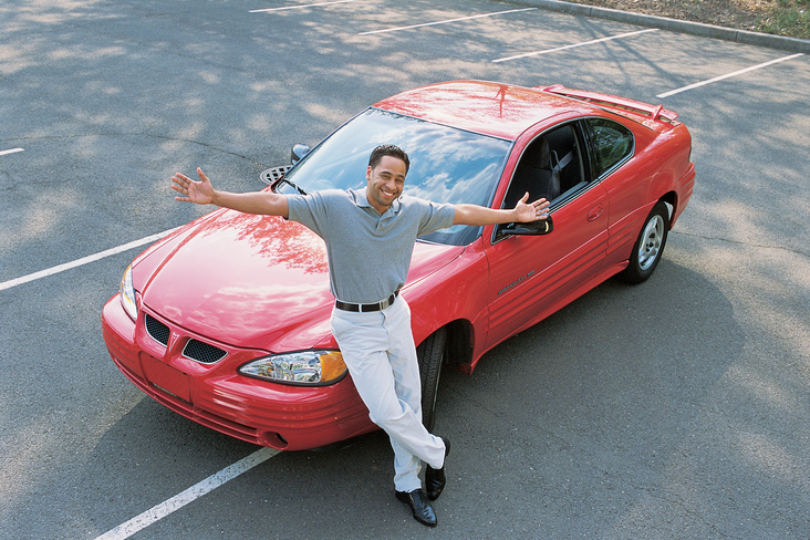 Man with car